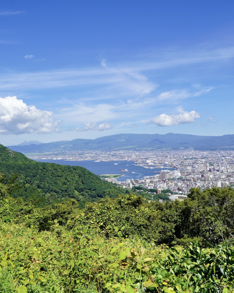 函館山トレッキング風景