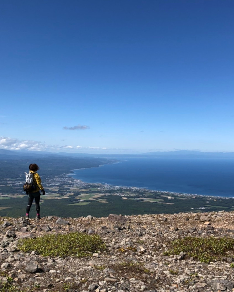 函館山トレッキング風景