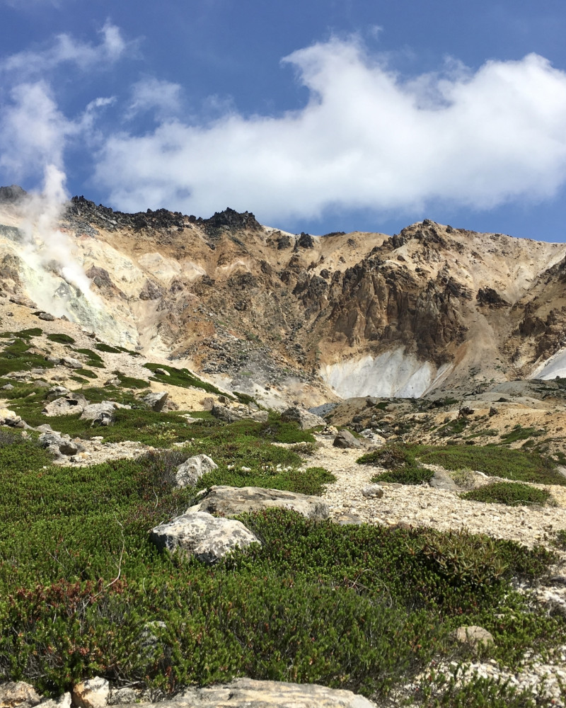 函館山トレッキング風景