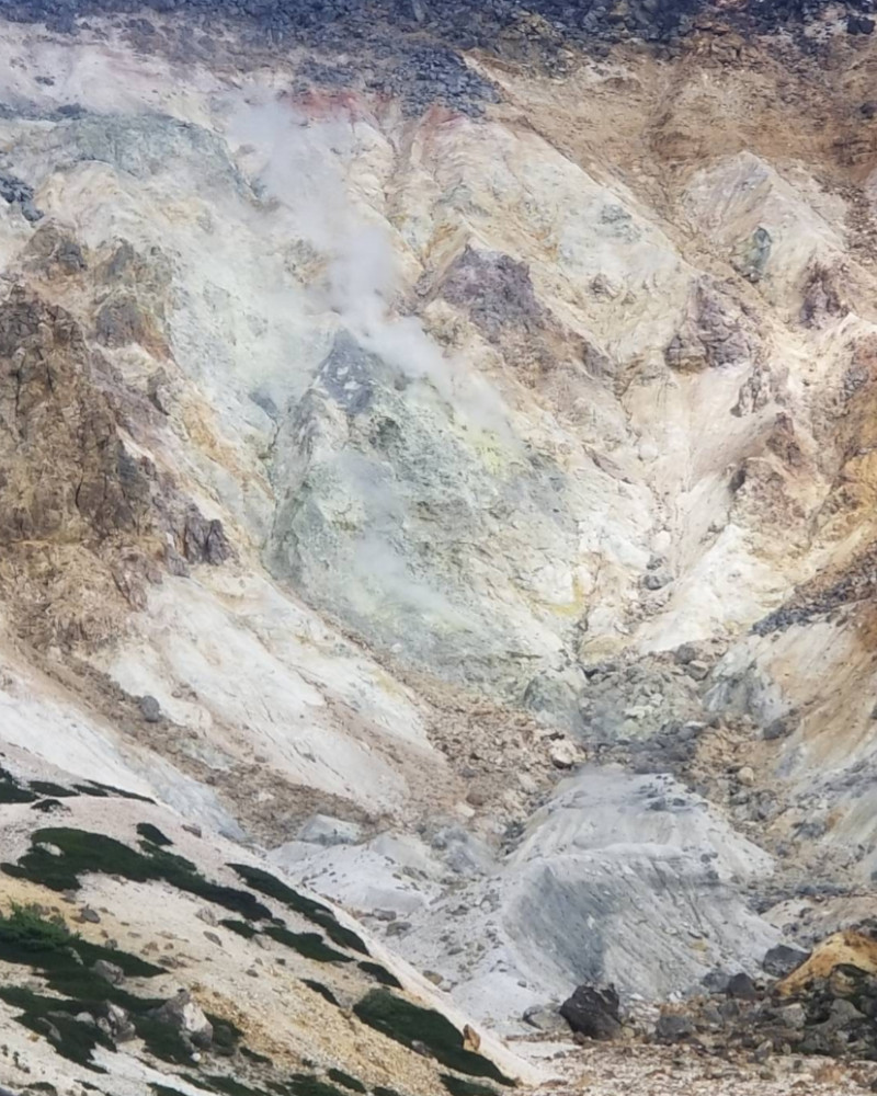 函館山トレッキング風景